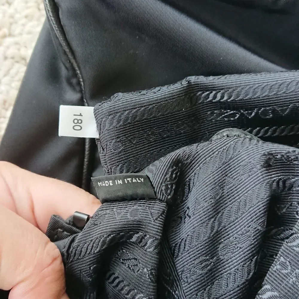 Prada black Nylon and Saffiano leather tote
